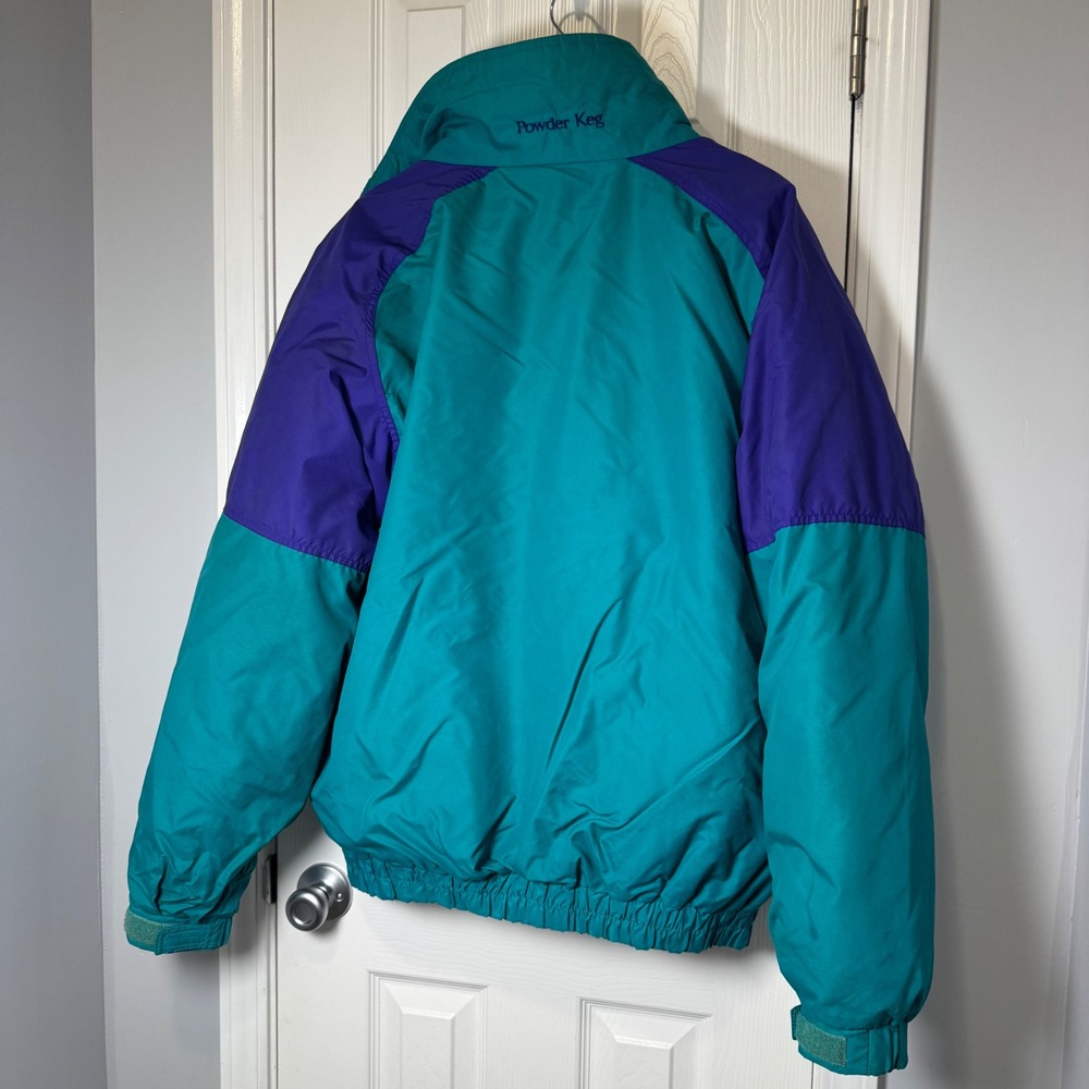 Columbia Men's Purple Blue/Red Powder Keg Radial Sleeve Winter Jacket Size XLT - Picture 8 of 10